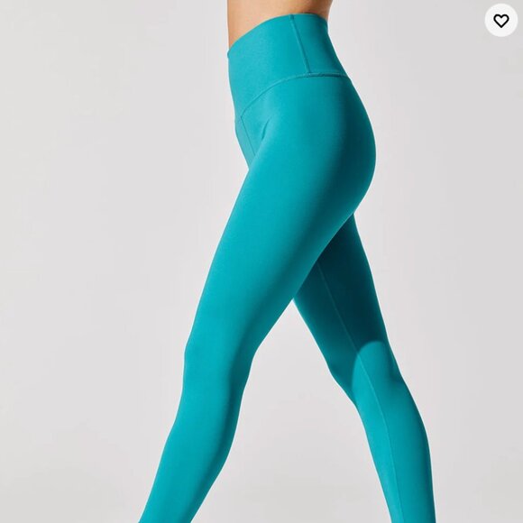 Carbon38 High Rise 7/8 Legging In Cloud Compression Dark Teal Size M $98 - Picture 1 of 6